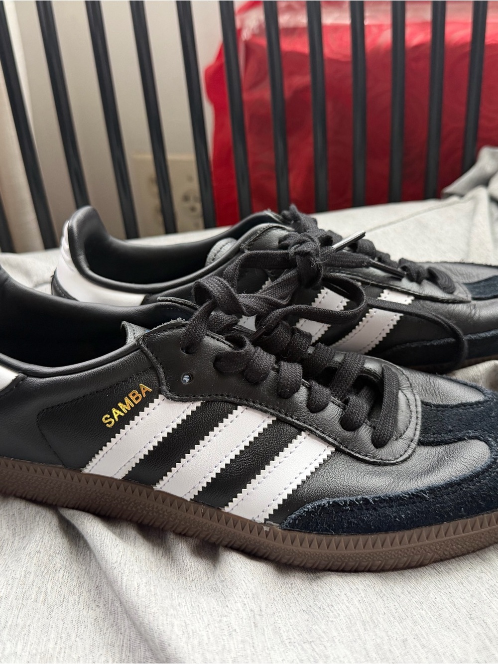 adidas Black and White Samba Men's Sneakers